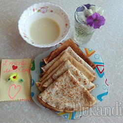 ​Блины со сгущенкой