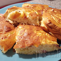 Пирог с ветчиной и кабачками