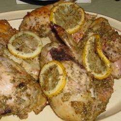 Курица в лимонном маринаде