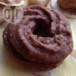 Песочные колечки с шоколадом