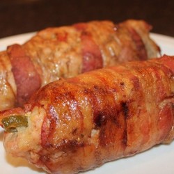 Рулетики из свинины с огурцами