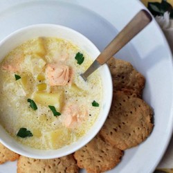 Финский сливочный супчик с лососем