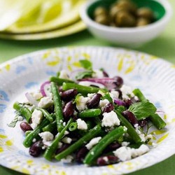 Griechischer Bohnensalat