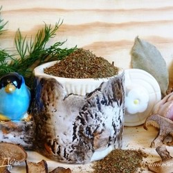 Грибной порошок с травами и чесноком