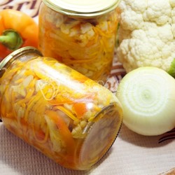 Салат из цветной капусты на зиму