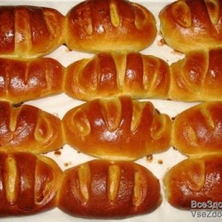 Булочки со сгущёнкой  "Колоски"