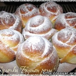 Булочки со сгущёнкой Бутон розы