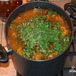 Суп харчо с картофелем 