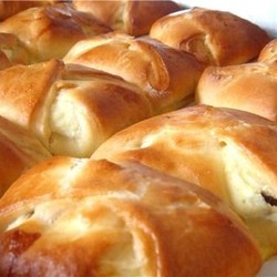 Творожные булочки на дрожжах и кефире 