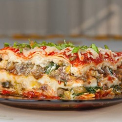 : Лазанья с овощами и сыром