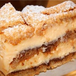 Орехово-лимонный тортик без  муки!