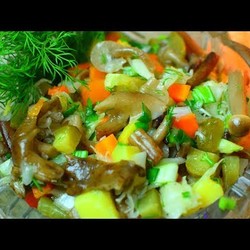 ВЫ ОБОМЛЕЕТЕ! Любимый грибной салат! ПРОБОВАТЬ ВСЕМ!!! 