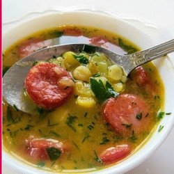 ОЧЕНЬ ВКУСНЫЙ ГОРОХОВЫЙ СУП С КОПЧЕНЫМИ КОЛБАСКАМИ. ОБАЛДЕННЫЙ ВКУС