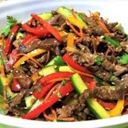 Мясо по - Корейски с Овощами. Салат-БОМБАВкуснее и не придумаешь! Meat salad – Миления Кулинарные Рецепты