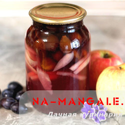 Компот из яблок и слив - разные пошаговые рецепты с фото