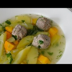 Суп с фрикадельками и вермишелью. Вкусный суп 30 минут