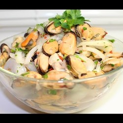 Мидии маринованные с чесноком. ПРОСТОЙ рецепт