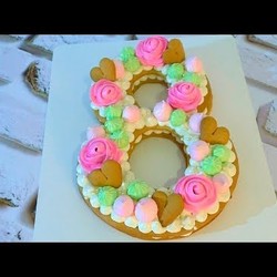 Торт ЦИФРА Новый ТРЕНД Торт цифра восемь /// Olya Tortik Домашний Кондитер