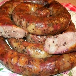 КОЛБАСА ДОМАШНЯЯ КУРИНАЯ БЫСТРОГО ПРИГОТОВЛЕНИЯ