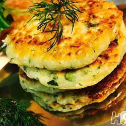 Капустно-кабачковые оладьи