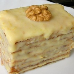 Слоеные пирожные со сгущенкой