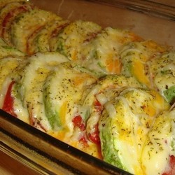 ВКУСНЕЙШИЕ КАБАЧКИ, ЗАПЕЧЕННЫЕ С ПОМИДОРАМИ И СЫРОМ 