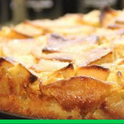 Простой творожно-яблочный пирог