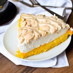Лимонный пирог-безе 