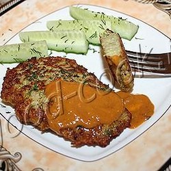 Оладьи из кабачков с фаршем