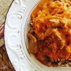 Нежная говядина с гречкой