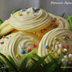 Лимонное пасхальное безе