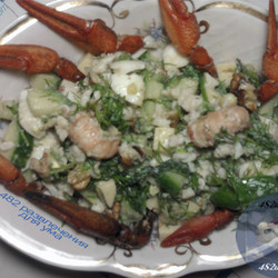 Салат «Раковые шейки»