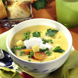 Gemüsesuppe mit Schmand