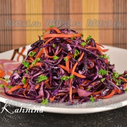 Краснокочанная капуста по-корейски