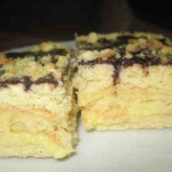 пляцок з сирним кремом 