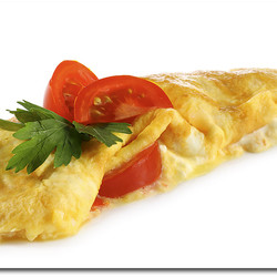 Griechisches Omelette mit Schafskäse