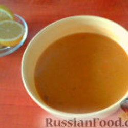 Турецкий суп-пюре из красной чечевицы