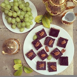 Гречневые пирожные с карамелью