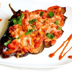  баклажаны, запеченные веером в духовке