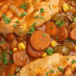 Курица с овощами