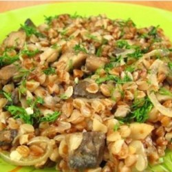 Гречневая каша с грибами
