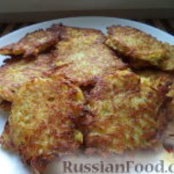 Драники с сыром и чесноком