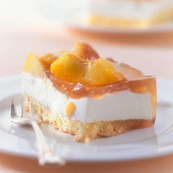 Pfirsich-Mascarpone-Stücke