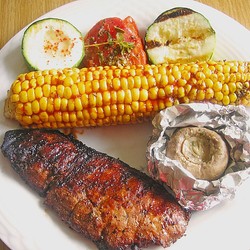 Gegrillte Champignons