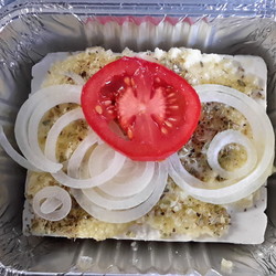 Gegrillter Feta in Alufolie