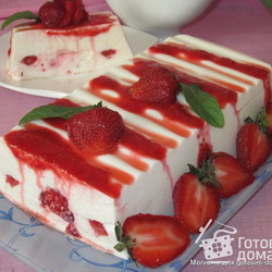 Творожно-клубничный террин