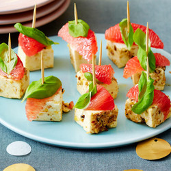 Feta-Grapefruit-Spieße