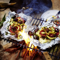 Gemüse-Feta-Päckchen