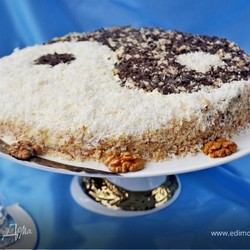 Торт из белой фасоли "Инь-янь"