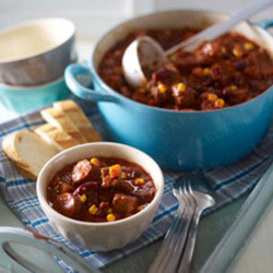 Ofen-Chili mit Chorizo